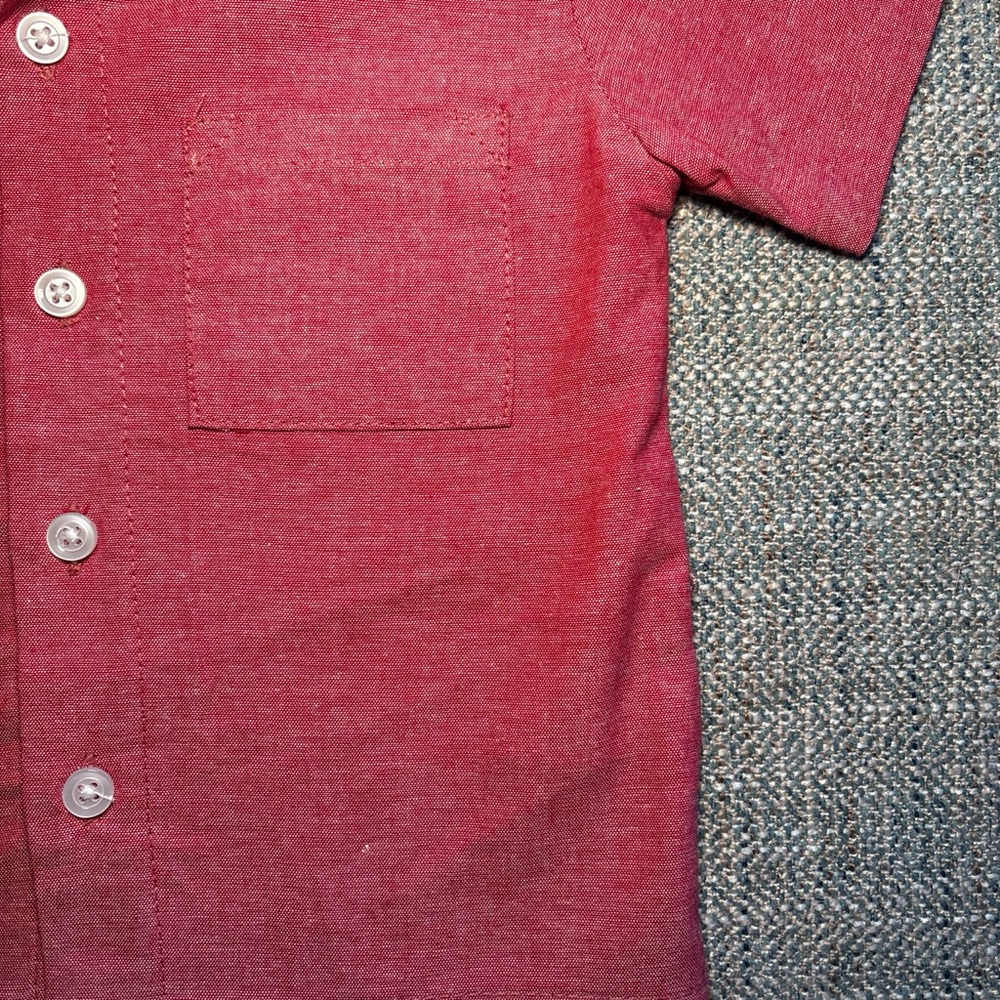 Mick Mack Kids' Short-Sleeve Red Button-Down Shirt 12M - Picture 4 of 6